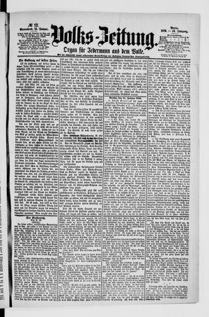 Volks-Zeitung vom 15.01.1876