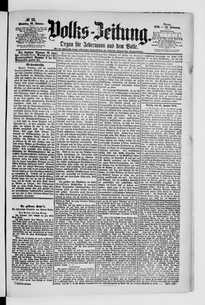 Volks-Zeitung vom 16.01.1876