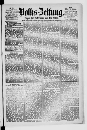 Volks-Zeitung on Jan 23, 1876