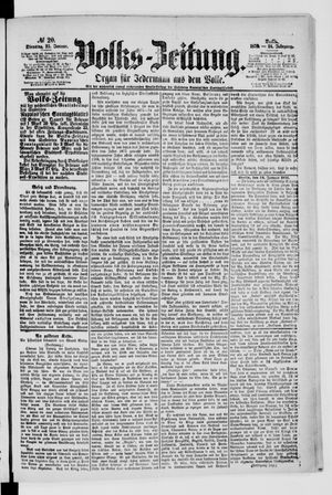 Volks-Zeitung vom 25.01.1876