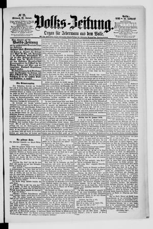 Volks-Zeitung vom 26.01.1876