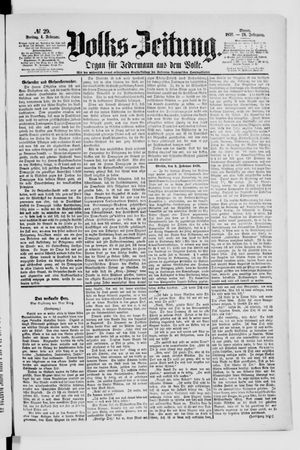Volks-Zeitung vom 04.02.1876