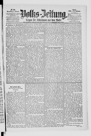 Volks-Zeitung vom 05.02.1876