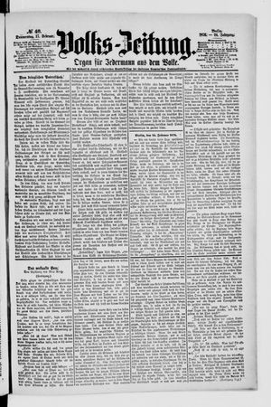 Volks-Zeitung vom 17.02.1876