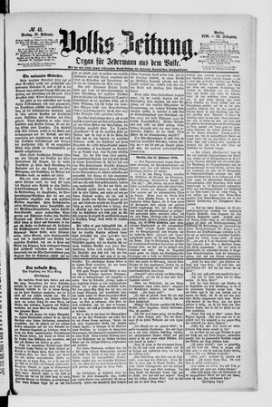 Volks-Zeitung on Feb 18, 1876