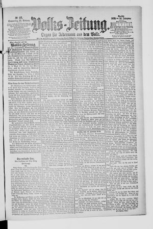 Volks-Zeitung vom 24.02.1876