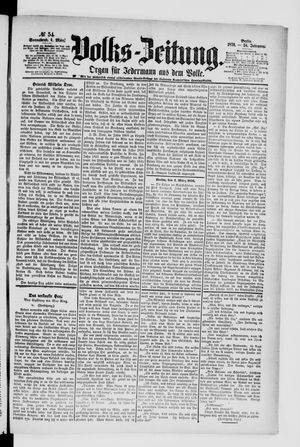 Volks-Zeitung on Mar 4, 1876