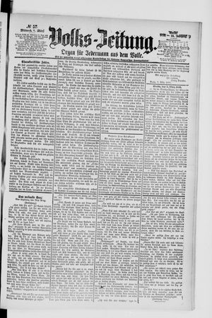 Volks-Zeitung vom 08.03.1876