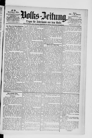 Volks-Zeitung vom 09.03.1876