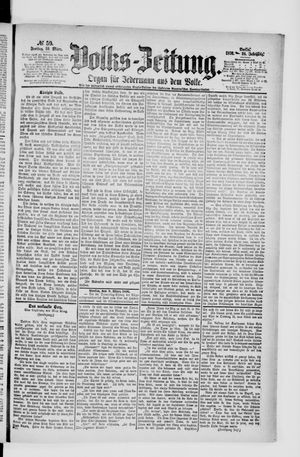 Volks-Zeitung vom 10.03.1876