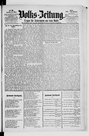 Volks-Zeitung on Mar 21, 1876