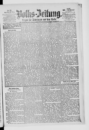 Volks-Zeitung vom 26.03.1876
