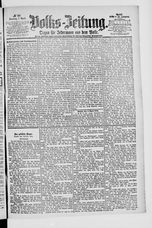 Volks-Zeitung vom 04.04.1876