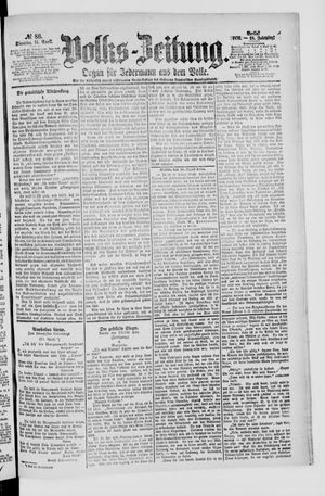 Volks-Zeitung vom 11.04.1876
