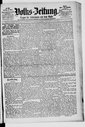 Volks-Zeitung vom 16.04.1876