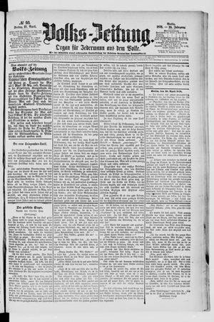 Volks-Zeitung on Apr 21, 1876