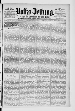 Volks-Zeitung vom 30.04.1876
