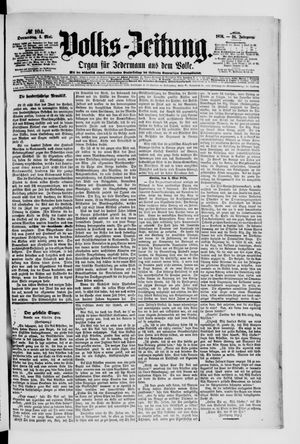 Volks-Zeitung on May 4, 1876