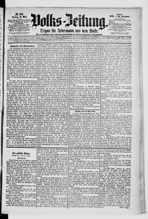 Volks-Zeitung vom 12.05.1876