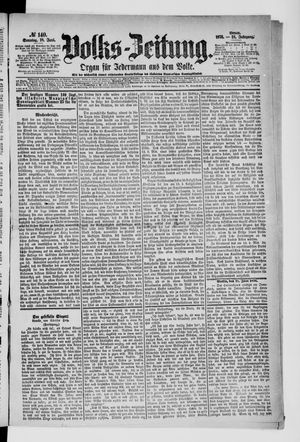 Volks-Zeitung on Jun 18, 1876