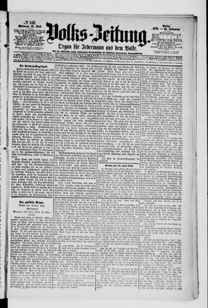 Volks-Zeitung on Jun 21, 1876