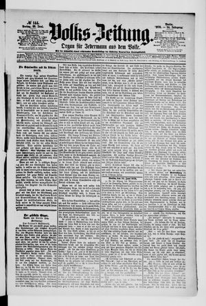 Volks-Zeitung vom 23.06.1876