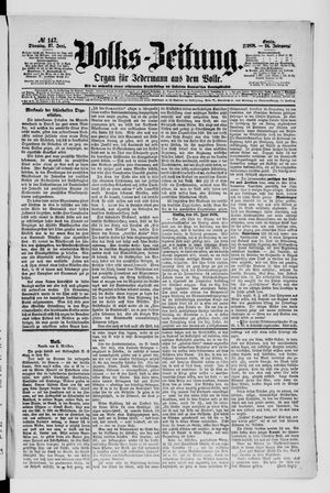 Volks-Zeitung vom 27.06.1876