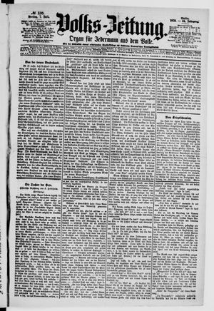 Volks-Zeitung vom 07.07.1876