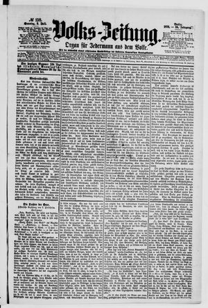 Volks-Zeitung vom 09.07.1876