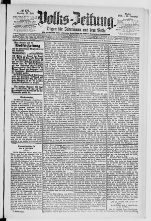 Volks-Zeitung vom 23.07.1876