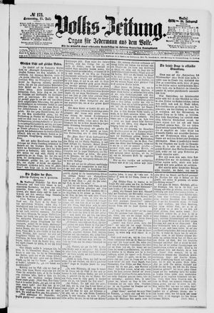 Volks-Zeitung vom 27.07.1876