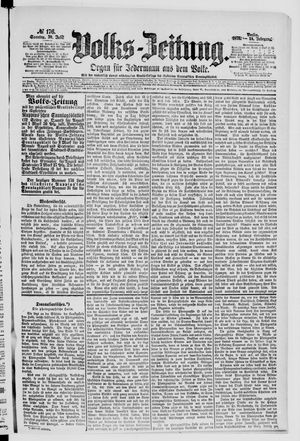 Volks-Zeitung vom 30.07.1876