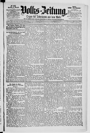 Volks-Zeitung vom 06.08.1876