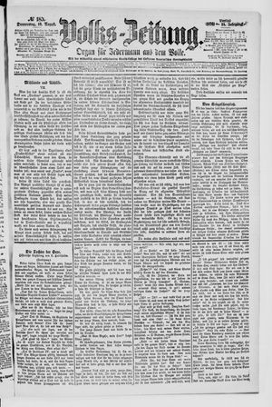 Volks-Zeitung vom 10.08.1876