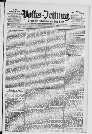 Volks-Zeitung vom 16.08.1876