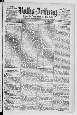 Volks-Zeitung vom 23.08.1876