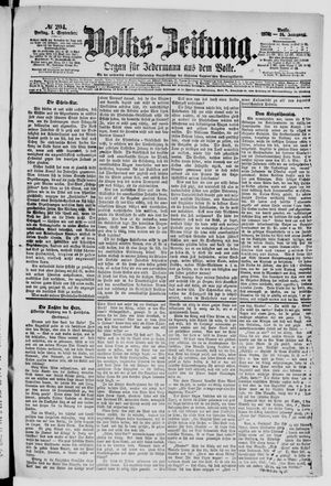 Volks-Zeitung vom 01.09.1876
