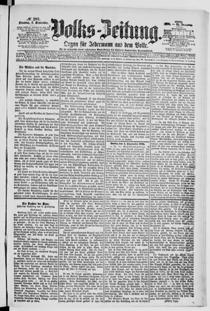 Volks-Zeitung on Sep 5, 1876