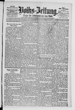 Volks-Zeitung vom 12.09.1876