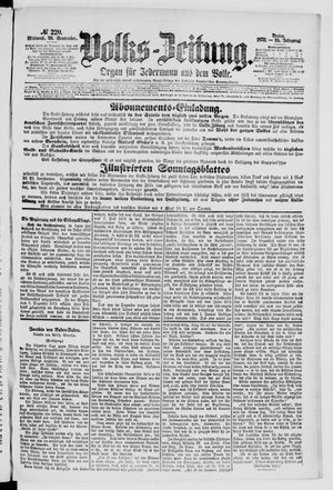 Volks-Zeitung on Sep 20, 1876