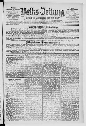 Volks-Zeitung vom 21.09.1876