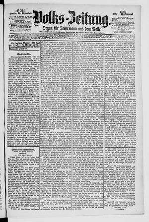 Volks-Zeitung vom 24.09.1876