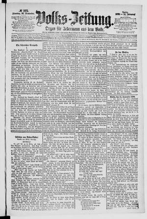 Volks-Zeitung vom 26.09.1876