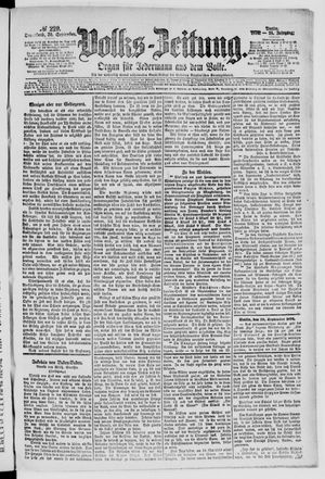 Volks-Zeitung vom 30.09.1876