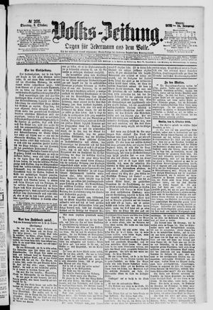 Volks-Zeitung vom 03.10.1876