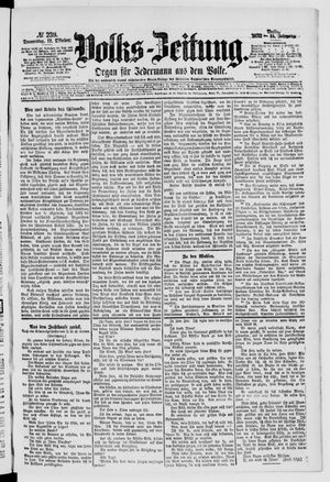 Volks-Zeitung on Oct 12, 1876
