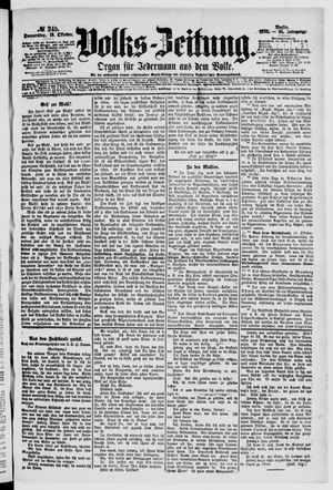 Volks-Zeitung on Oct 19, 1876