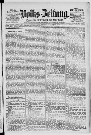 Volks-Zeitung vom 20.10.1876