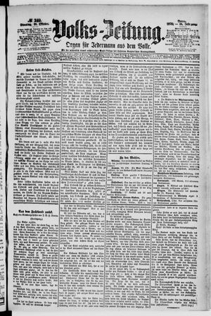 Volks-Zeitung vom 24.10.1876