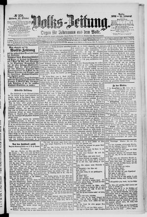 Volks-Zeitung on Oct 25, 1876